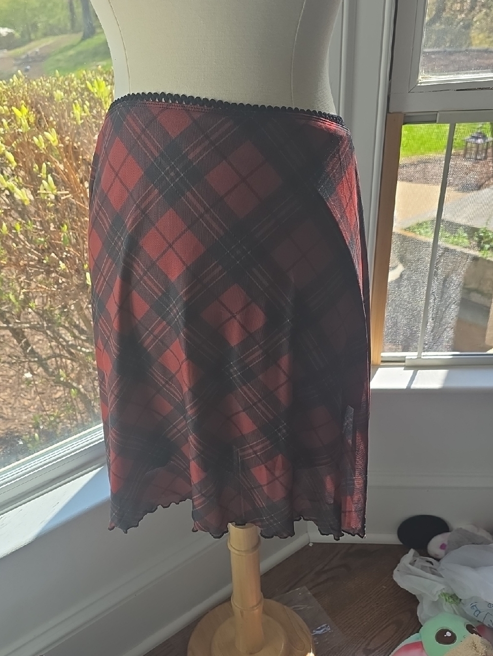 Current Mood Dolls Kill Plaid Skater Skirt
